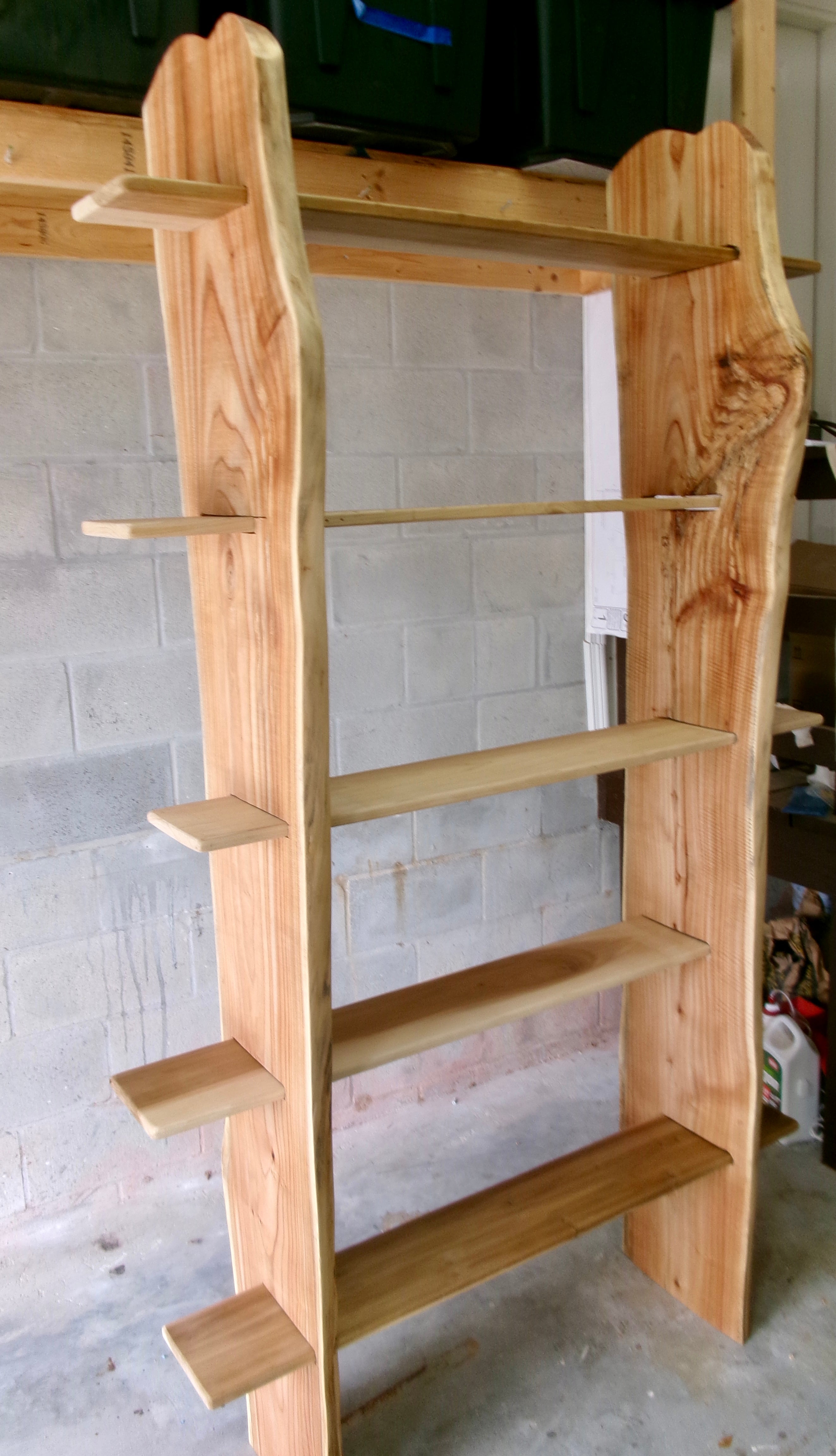 Hickory bookshelf
