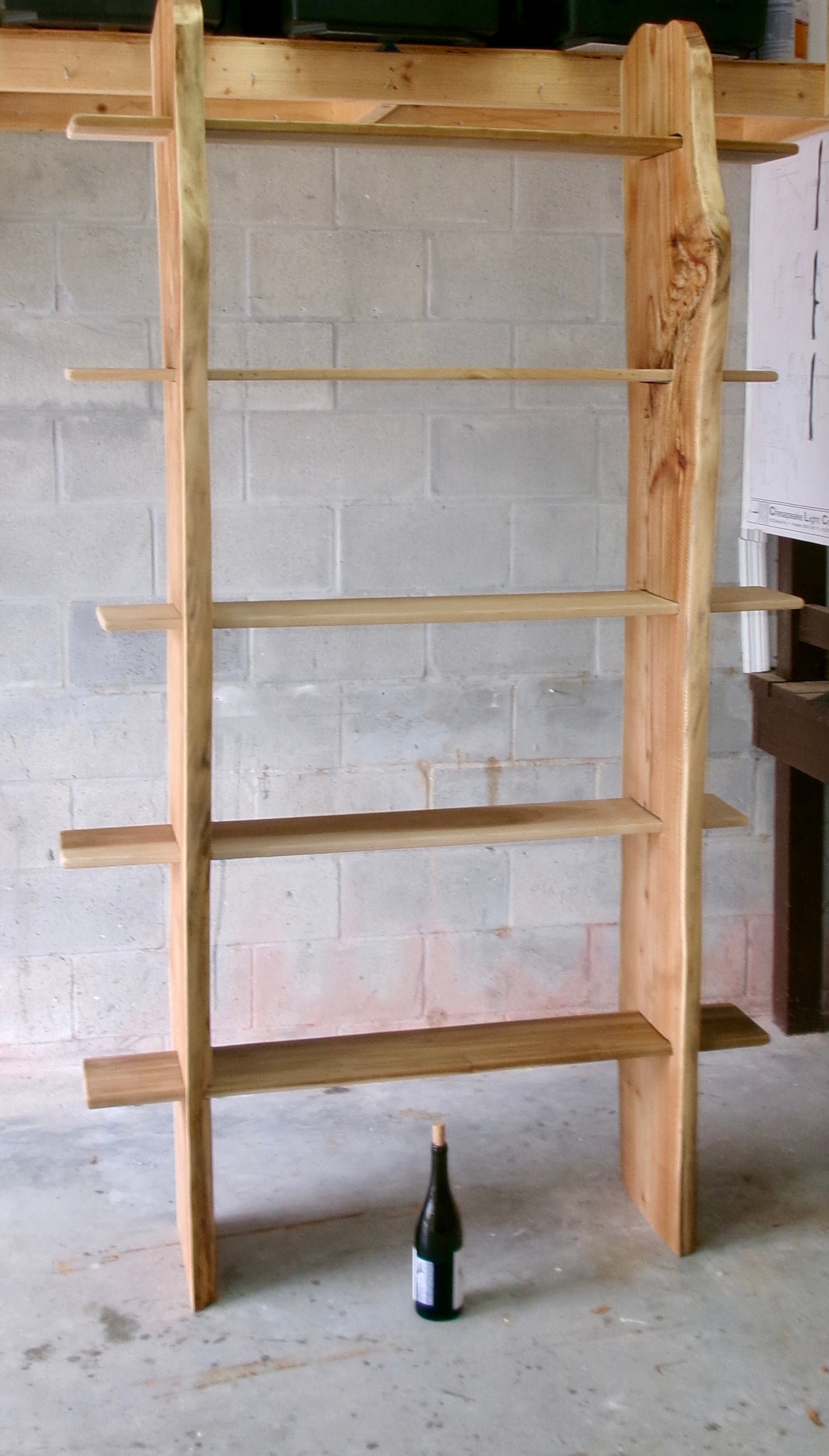 Hickory bookshelf